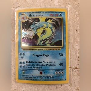 1990’s vintage holo Gyarados Pokémon card 6/102